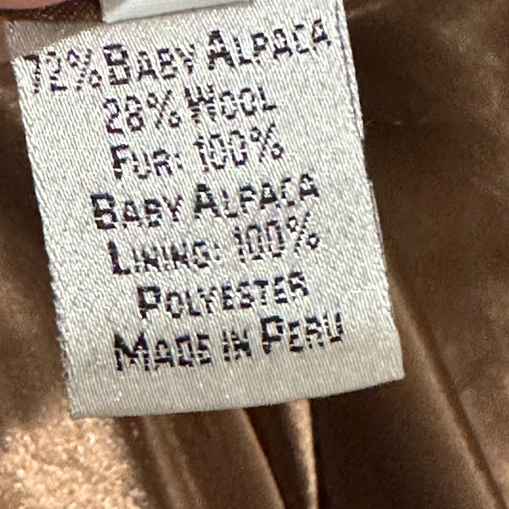 Vintage Alpaca International Embroidered Open Cardigan Jacket - Picture 5 of 8